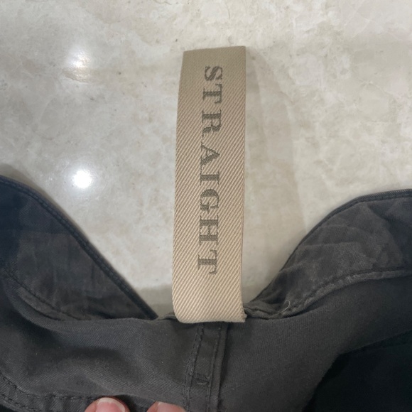 BURBERRY {38R} Men's Cotton Pants / Jeans Styling Charcoal Gray Straight Leg - Picture 7 of 8